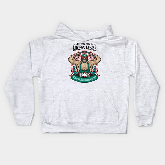 lucha libre Kids Hoodie by redwane